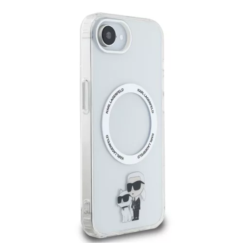 Karl Lagerfeld IML Karl and Choupette MagSafe tok Apple iPhone 16e / 17e készülékhez – Átlátszó