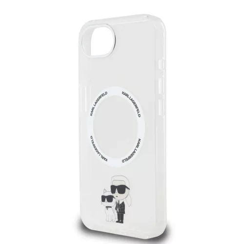 Karl Lagerfeld IML Karl and Choupette MagSafe tok Apple iPhone 16e / 17e készülékhez – Átlátszó