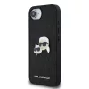 Karl Lagerfeld Fixed Glitter Metal K&CH tok Apple iPhone 16e / 17e készülékhez – Fekete