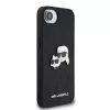 Karl Lagerfeld Fixed Glitter Metal K&CH tok Apple iPhone 16e / 17e készülékhez – Fekete