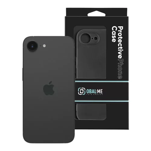 OBAL:ME Matte TPU tok, Apple iPhone 16e / 17e - Black