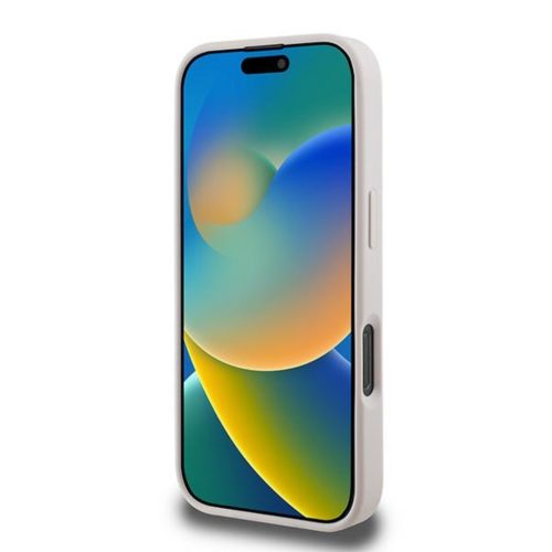 Guess PU 4G Stripe tok, iPhone 16 Pro - rózsaszín