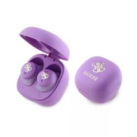 Guess 4G Logo Mini TWS Wireless Earphones Purple - lila