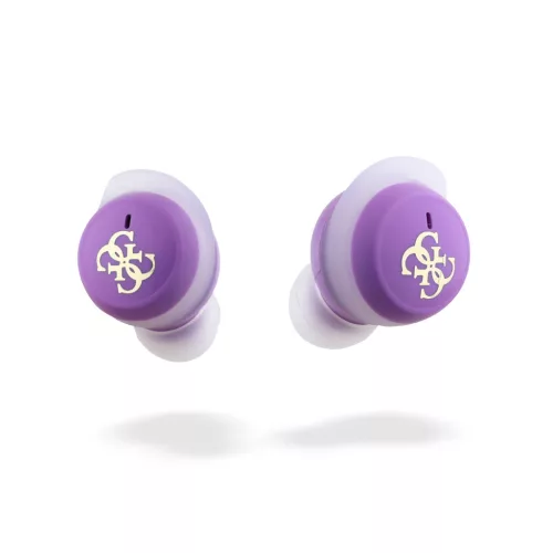 Guess 4G Logo Mini TWS Wireless Earphones Purple - lila