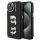 Karl Lagerfeld Grained PU K&CH Heads tok, iPhone 16 Pro - fekete
