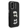 Karl Lagerfeld Grained PU K&CH Heads tok, iPhone 16 - fekete