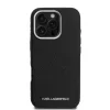 Karl Lagerfeld Grained PU Repeated Logo MagSafe iPhone 16 Pro Max tok – fekete