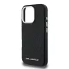 Karl Lagerfeld Grained PU Repeated Logo MagSafe iPhone 16 Pro Max tok – fekete