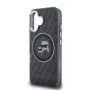 Karl Lagerfeld IML K&CH Heads Repeated Logo MagSafe tok, iPhone 16 - fekete -