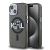 Karl Lagerfeld IML Glitter Karl and Choupette Sketch MagSafe tok, iPhone 16 Pro - fekete