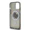 Karl Lagerfeld IML Glitter Karl and Choupette Sketch MagSafe tok, iPhone 16 Pro - fekete