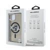 Karl Lagerfeld IML Glitter Karl and Choupette Sketch MagSafe tok, iPhone 16 Pro - fekete