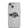 Karl Lagerfeld IML Glitter Karl and Choupette Sketch MagSafe tok, iPhone 16 Pro Transparent