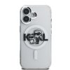 Karl Lagerfeld IML Glitter Karl and Choupette Sketch MagSafe tok, iPhone 16 Transparent