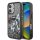 Karl Lagerfeld Liquid Glitter Scattered Choupette iPhone 16 tok – fekete