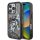 Karl Lagerfeld Liquid Glitter Scattered Choupette iPhone 16 Pro tok – fekete