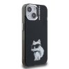 Karl Lagerfeld IML Aquarelle Choupette tok, iPhone 16 Pro - fekete