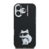 Karl Lagerfeld IML Aquarelle Choupette tok, iPhone 16 - fekete