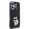 Karl Lagerfeld IML Aquarelle Choupette tok, iPhone 16 - fekete