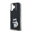 Karl Lagerfeld IML Aquarelle Choupette tok, iPhone 16 - fekete
