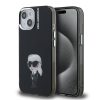 Karl Lagerfeld IML Aquarelle Karl tok, iPhone 16 Pro - fekete