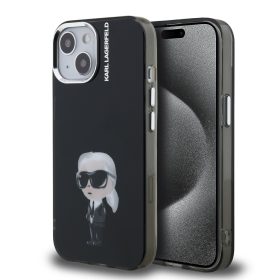   Karl Lagerfeld IML Aquarelle Karl tok, iPhone 16 Pro - fekete