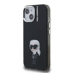   Karl Lagerfeld IML Aquarelle Karl tok, iPhone 16 Pro - fekete