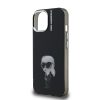Karl Lagerfeld IML Aquarelle Karl tok, iPhone 16 Pro - fekete