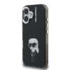 Karl Lagerfeld IML Aquarelle Karl tok, iPhone 16 - fekete