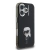 Karl Lagerfeld IML Aquarelle Karl tok, iPhone 16 - fekete