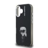 Karl Lagerfeld IML Aquarelle Karl tok, iPhone 16 - fekete