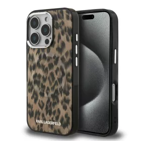   Karl Lagerfeld IML Leopard MagSafe tok, iPhone 16 Pro - barna