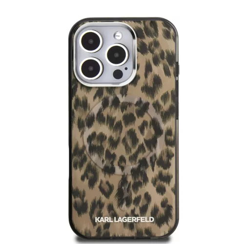 Karl Lagerfeld IML Leopard MagSafe tok, iPhone 16 Pro Max - barna