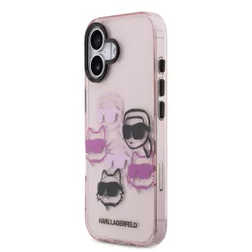   Karl Lagerfeld IML Multi K&CH Heads tok, iPhone 17 - rózsaszín