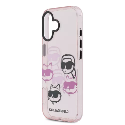 Karl Lagerfeld IML Multi K&CH Heads tok, iPhone 17 - rózsaszín