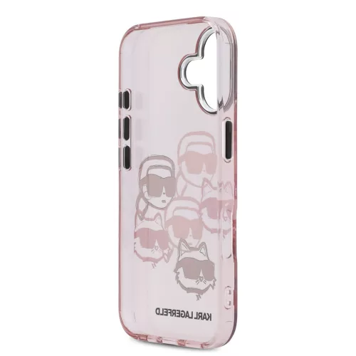 Karl Lagerfeld IML Multi K&CH Heads tok, iPhone 17 - rózsaszín