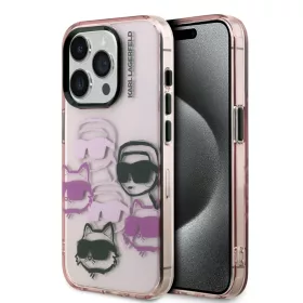  Karl Lagerfeld IML Multi K&CH Heads tok, iPhone 16 Pro - rózsaszín