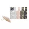 Guess PC/TPU Electroplated Stand Camera Frame MagSafe tok Apple iPhone 16 Pro készülékhez – rózsaszín