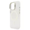 Guess PC/TPU Electroplated Stand Camera Frame MagSafe tok Apple iPhone 16 Pro készülékhez – rózsaszín