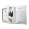 Guess PC/TPU Electroplated Stand Camera Frame MagSafe tok Apple iPhone 16 Pro készülékhez – rózsaszín