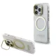 Guess IML - arany Outline Stand Camera Frame MagSafe tok, iPhone 16 Pro Max átlátszó