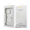 Guess IML - arany Outline Stand Camera Frame MagSafe tok, iPhone 16 Pro Max átlátszó