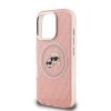 Karl Lagerfeld IML K&CH Heads Repeated Logo MagSafe tok, iPhone 16 Pro - rózsaszín