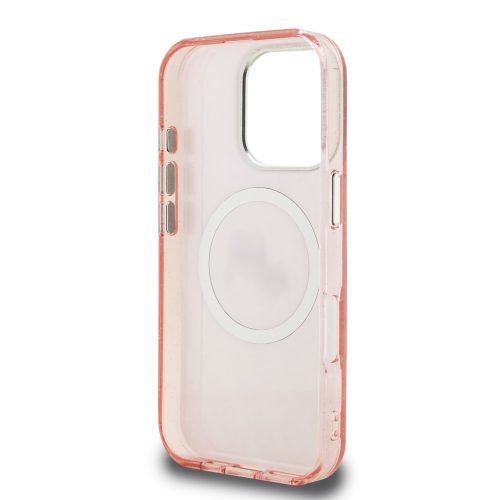 Karl Lagerfeld IML K&CH Heads Repeated Logo MagSafe tok, iPhone 16 Pro - rózsaszín