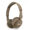 Guess Script Metal Logo Wireless Headphone Brown - barna