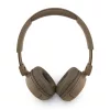 Guess Script Metal Logo Wireless Headphone Brown - barna