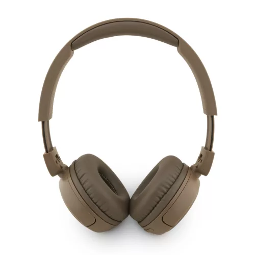 Guess Script Metal Logo Wireless Headphone Brown - barna