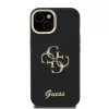 Guess PU Grained 4G Logo Stand Camera Frame tok, iPhone 15 Pro - fekete