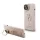 Guess PU Grained 4G Logo Stand Camera Frame tok, iPhone 15 - rózsaszín