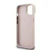 Guess PU Grained 4G Logo Stand Camera Frame tok, iPhone 15 - rózsaszín